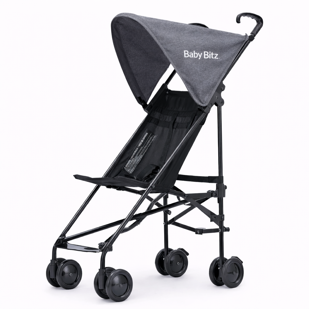 Baby Bitz Lightweight Umbrella Stroller – Compact Fold Travel Pushchair